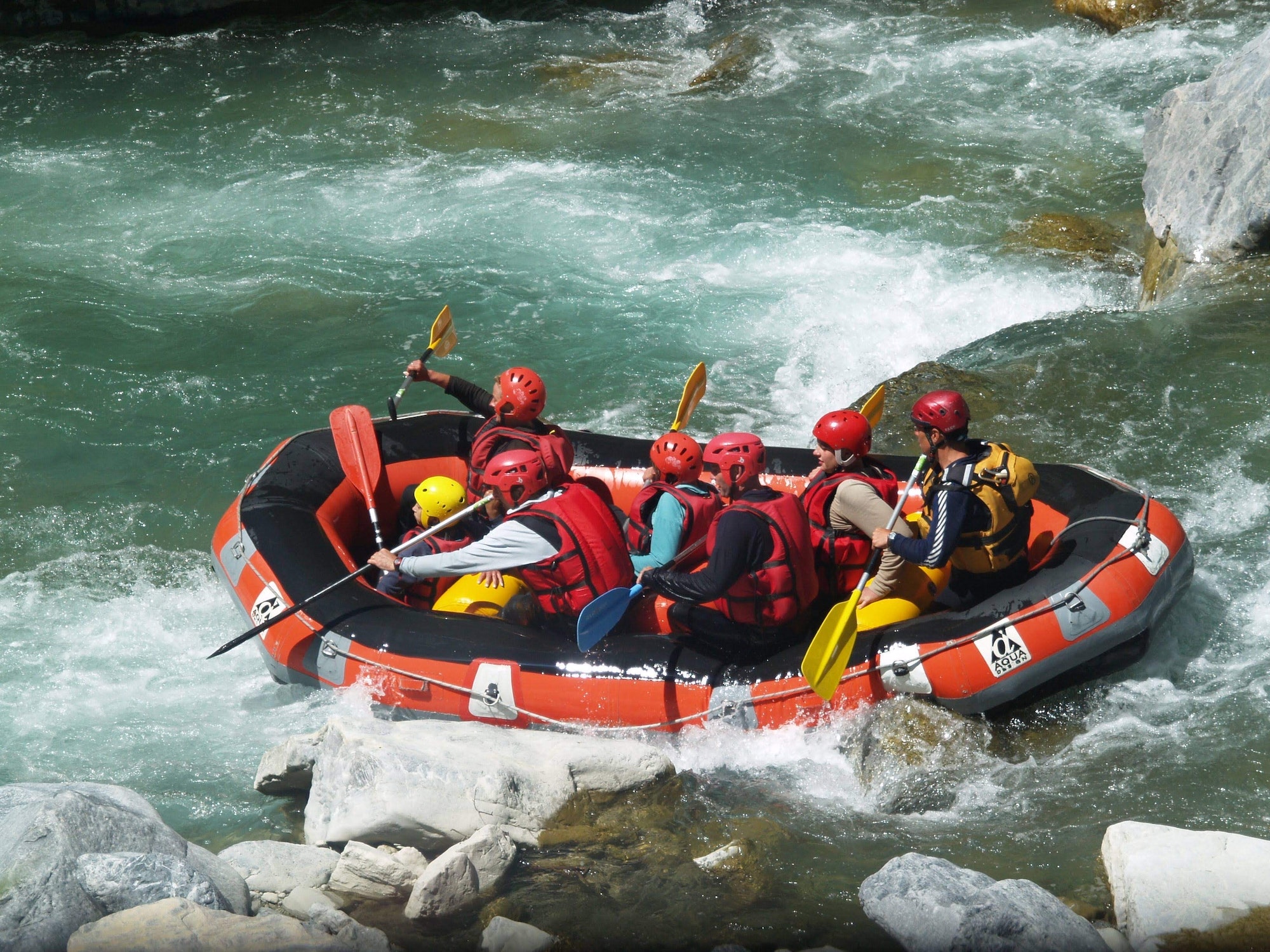 Rafting is a great recreational outdoor activities!