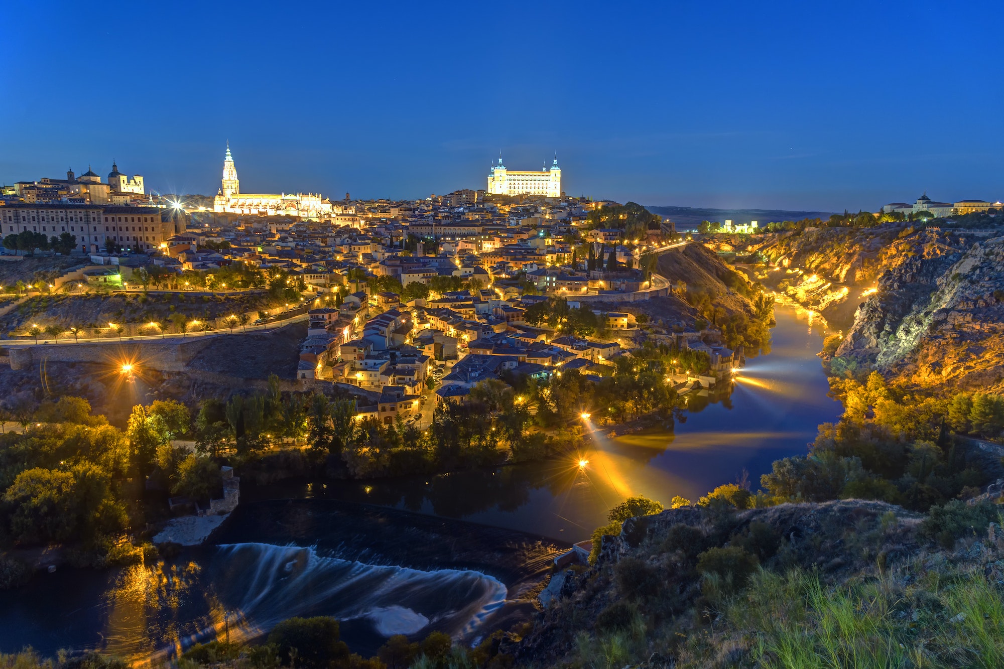 The historic old city of Toledo in Spain
